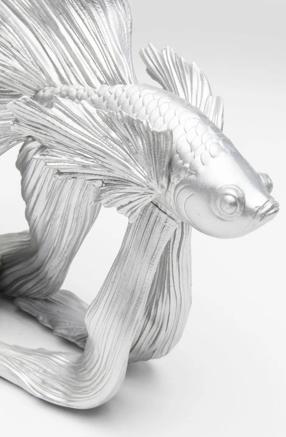 Online Decofiguur Betta Fish Zilver Klein Opbergers|Woondecoratie