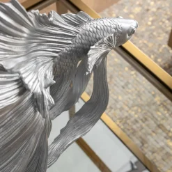 Online Decofiguur Betta Fish Zilver Klein Opbergers|Woondecoratie