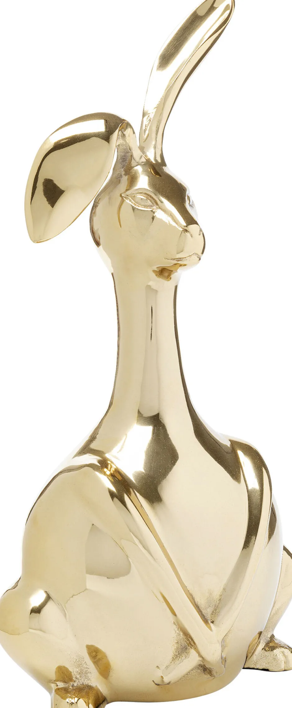 Fashion Decofiguur Bunny Gold 37cm Opbergers|Woondecoratie