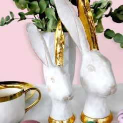 Clearance Decofiguur Bunny Goud 30cm Opbergers|Woondecoratie