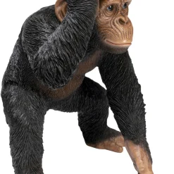 Discount Decofiguur Butler Playing Chimp Black 52cm Opbergers|Woondecoratie