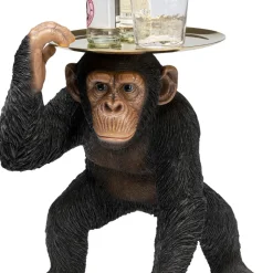 Discount Decofiguur Butler Playing Chimp Black 52cm Opbergers|Woondecoratie