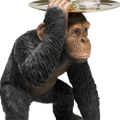 Discount Decofiguur Butler Playing Chimp Black 52cm Opbergers|Woondecoratie