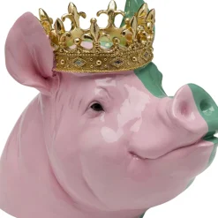 Discount Decofiguur Crowned Pig 28cm Opbergers|Woondecoratie