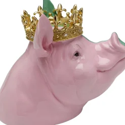 Discount Decofiguur Crowned Pig 28cm Opbergers|Woondecoratie
