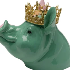 Discount Decofiguur Crowned Pig 28cm Opbergers|Woondecoratie