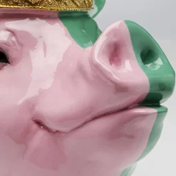 Discount Decofiguur Crowned Pig 28cm Opbergers|Woondecoratie