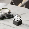 Store Decofiguur Dice Silver 10x10cm Opbergers|Woondecoratie