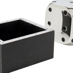 Store Decofiguur Dice Silver 10x10cm Opbergers|Woondecoratie