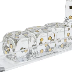 Sale Decofiguur Dice Transparent 17x4cm Opbergers|Woondecoratie