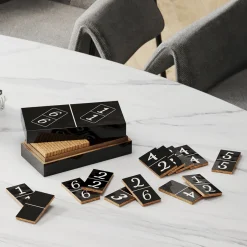 Online Decofiguur Domino Black 24x7cm Kasten|Tuinmeubelen