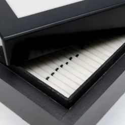 Best Decofiguur Domino Black/White 14x5cm Kasten|Tuinmeubelen