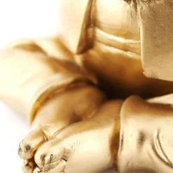 Online Decofiguur Dwerg Meditatie Goud Groen 19cm Opbergers|Woondecoratie