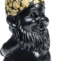 Discount Decofiguur Dwerg Staand Zwart Goud 30cm Opbergers|Woondecoratie