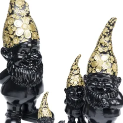 Discount Decofiguur Dwerg Staand Zwart Goud 30cm Opbergers|Woondecoratie