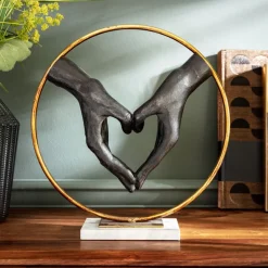 Fashion Decofiguur Elements Heart Hand 62cm Opbergers|Woondecoratie