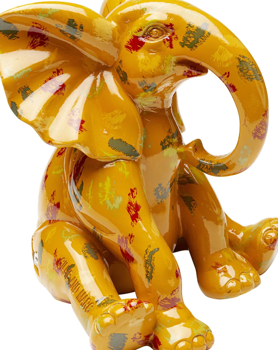Cheap Decofiguur Elephant Dots Yellow 18cm Opbergers|Woondecoratie
