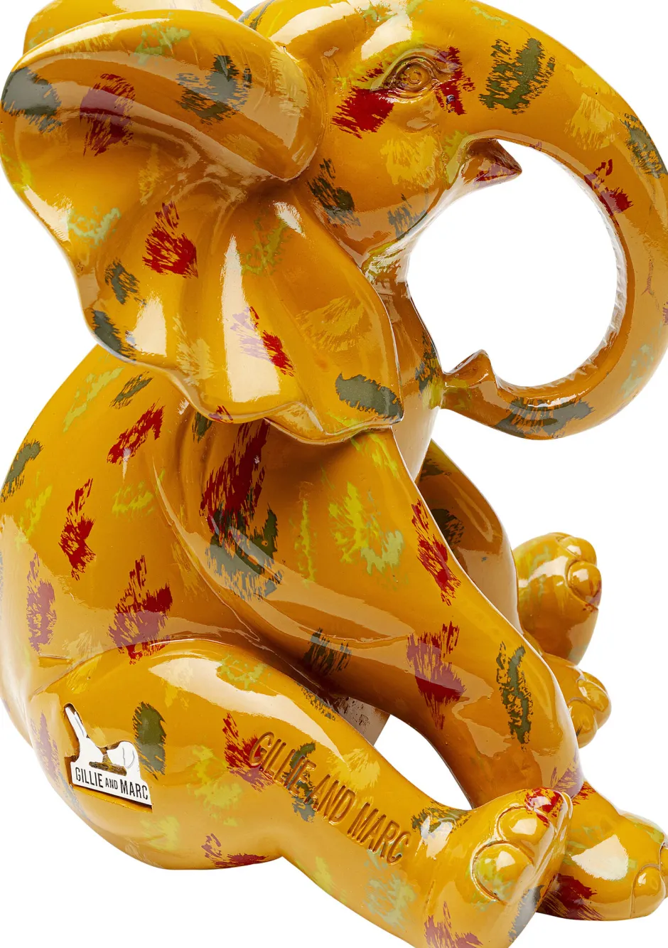 Cheap Decofiguur Elephant Dots Yellow 18cm Opbergers|Woondecoratie