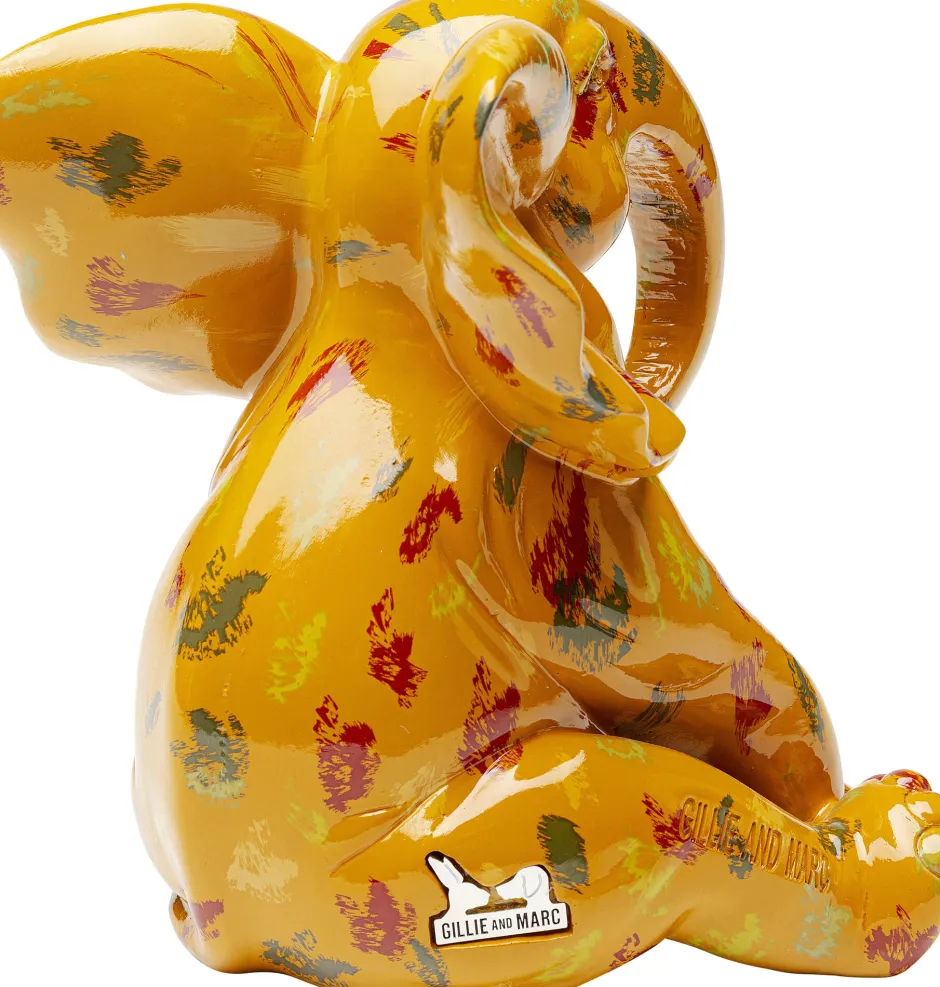 Cheap Decofiguur Elephant Dots Yellow 18cm Opbergers|Woondecoratie