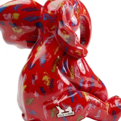 Flash Sale Decofiguur Elephant Dots Red 18cm Opbergers|Woondecoratie