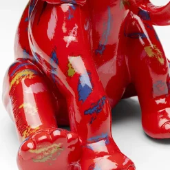Flash Sale Decofiguur Elephant Dots Red 18cm Opbergers|Woondecoratie