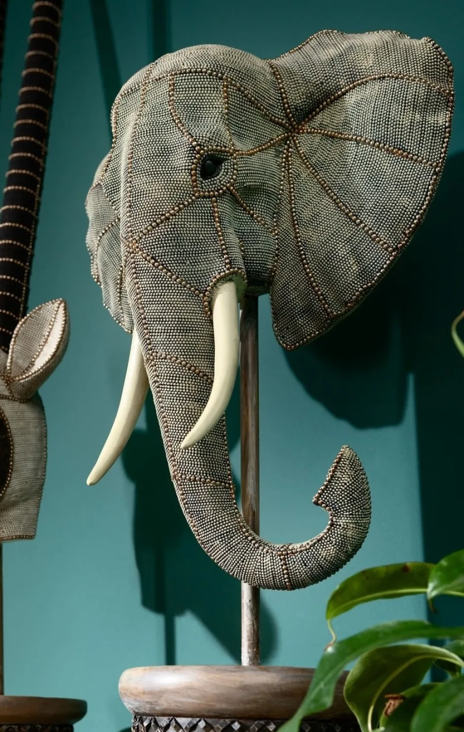 Shop Decofiguur Elephant Head Pearls 76cm Opbergers|Woondecoratie