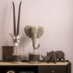 Shop Decofiguur Elephant Head Pearls 76cm Opbergers|Woondecoratie
