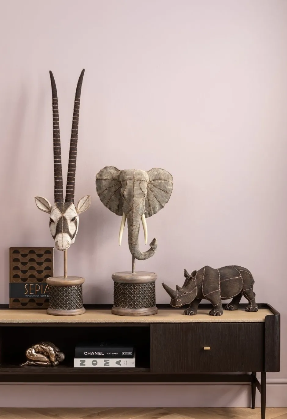 Shop Decofiguur Elephant Head Pearls 76cm Opbergers|Woondecoratie