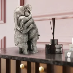 Outlet Decofiguur Elephant Hug Opbergers|Woondecoratie