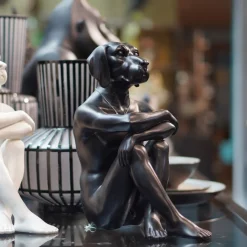 Flash Sale Decofiguur Gangster Dog Zwart Opbergers|Woondecoratie