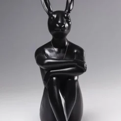 Hot Decofiguur Gangster Rabbit Zwart Opbergers|Woondecoratie