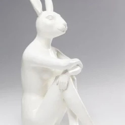 Fashion Decofiguur Gangster Rabbit Wit Opbergers|Woondecoratie