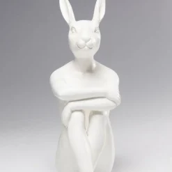 Fashion Decofiguur Gangster Rabbit Wit Opbergers|Woondecoratie