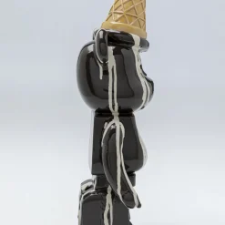 Outlet Decofiguur Gelato Bear Black 40cm Opbergers|Woondecoratie