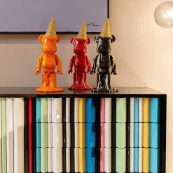 Outlet Decofiguur Gelato Bear Black 40cm Opbergers|Woondecoratie