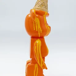 Online Decofiguur Gelato Bear Orange 40cm Opbergers|Woondecoratie