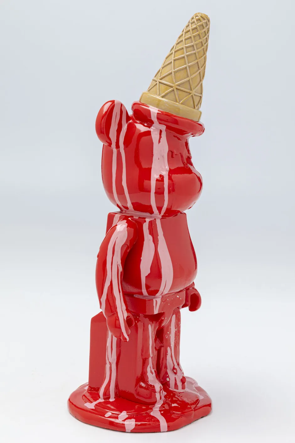 Fashion Decofiguur Gelato Bear Red 40cm Opbergers|Woondecoratie