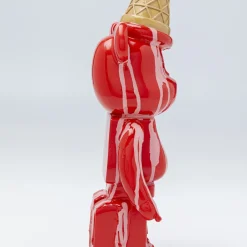 Fashion Decofiguur Gelato Bear Red 40cm Opbergers|Woondecoratie