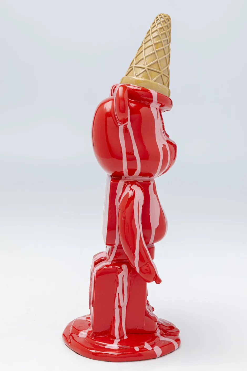 Fashion Decofiguur Gelato Bear Red 40cm Opbergers|Woondecoratie