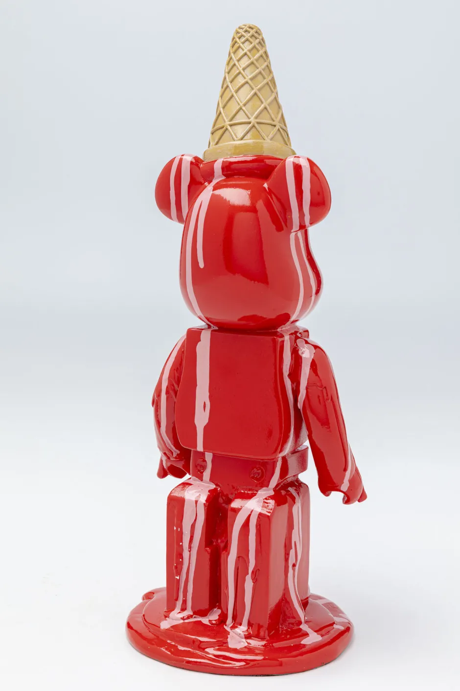 Fashion Decofiguur Gelato Bear Red 40cm Opbergers|Woondecoratie