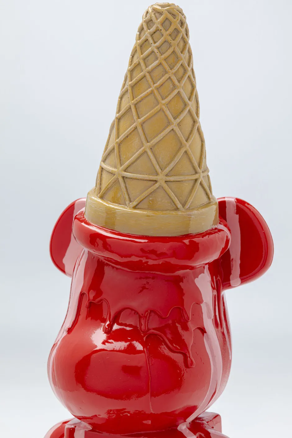 Fashion Decofiguur Gelato Bear Red 40cm Opbergers|Woondecoratie