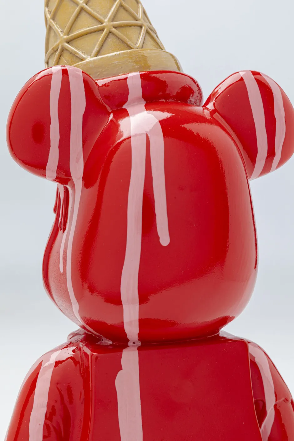 Fashion Decofiguur Gelato Bear Red 40cm Opbergers|Woondecoratie