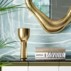 Fashion Decofiguur Golden Face 36cm Opbergers|Kasten