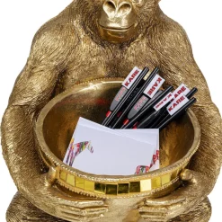 Cheap Decofiguur Gorilla Holding Bowl Goud Opbergers|Woondecoratie