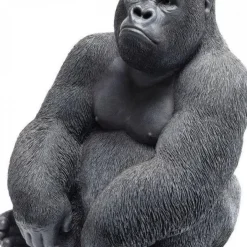 Shop Decofiguur Gorilla Side Medium Zwart Kasten|Tuinmeubelen