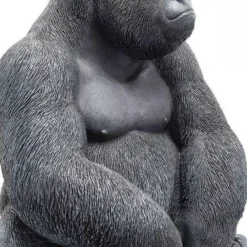 Shop Decofiguur Gorilla Side Medium Zwart Kasten|Tuinmeubelen
