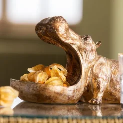 Discount Decofiguur Hungry Hippo Opbergers|Woondecoratie