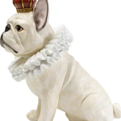 Cheap Decofiguur King Dog White 33cm Opbergers|Woondecoratie