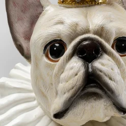 Cheap Decofiguur King Dog White 33cm Opbergers|Woondecoratie