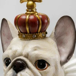 Cheap Decofiguur King Dog White 33cm Opbergers|Woondecoratie